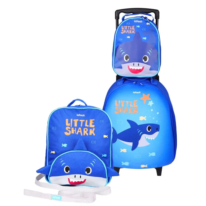 Mochila con Ruedas Tiburón INFANTI BTS23