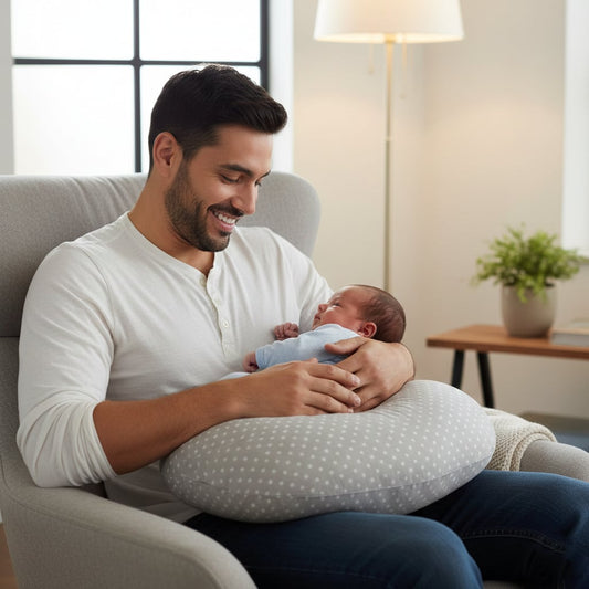 Cojín de Alimentación INFANTI Gris Estrellas