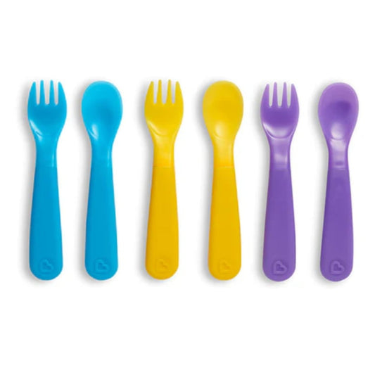 Set de Tenedor y Cucharas que Cambian de Color MUNCHKIN 6 Piezas