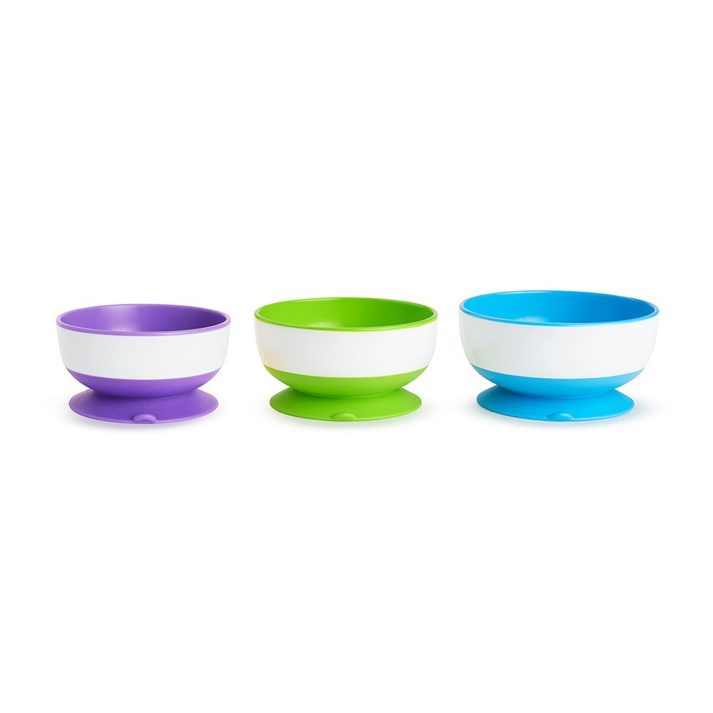 Set de 3 Bowls con Antideslizante MUNCHKIN Stay Put