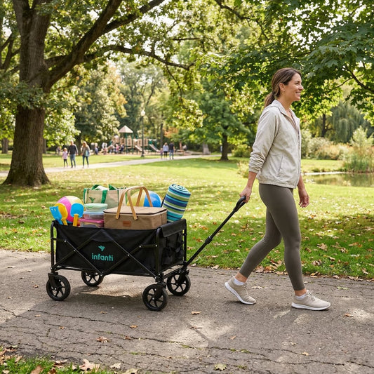 Carrito Plegable Organizador Negro INFANTI