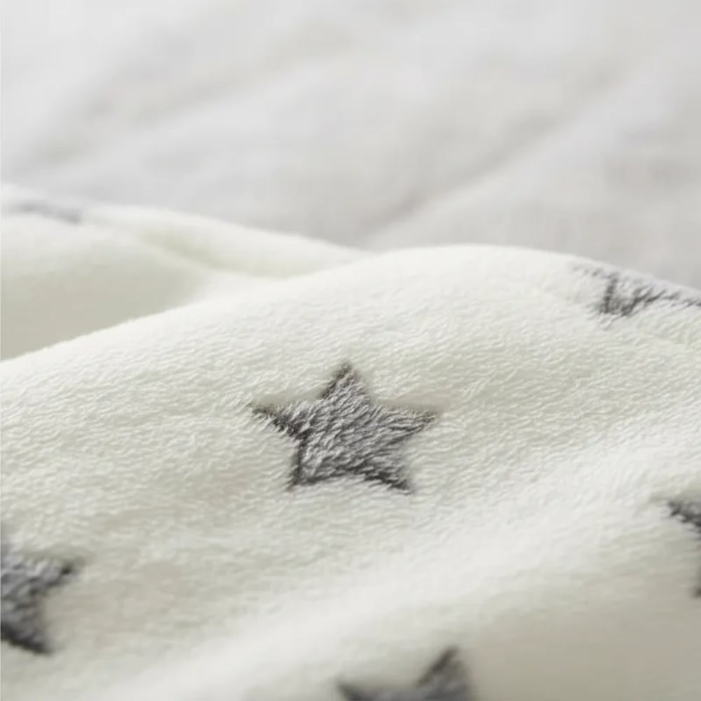 Frazada Cuna INFANTI con Estrellas Gris