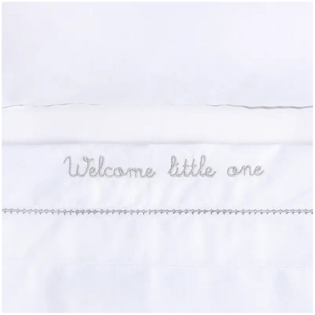 Juego de Sábanas Lisas Blancas Playard más Funda INFANTI