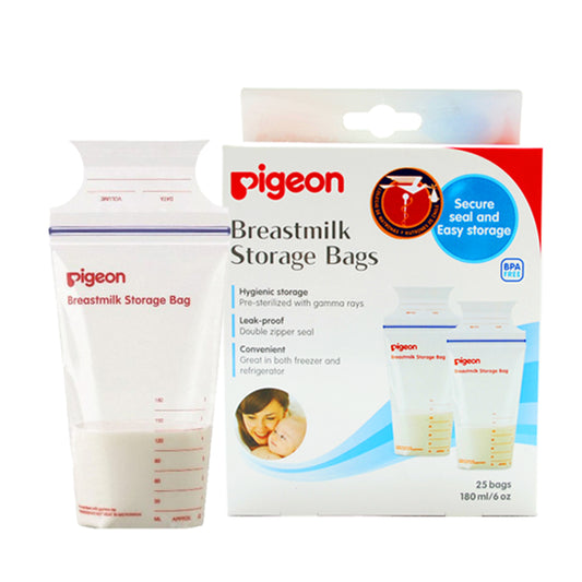 Bolsa para Almacenamiento de Leche Materna PIGEON, 25 unidades