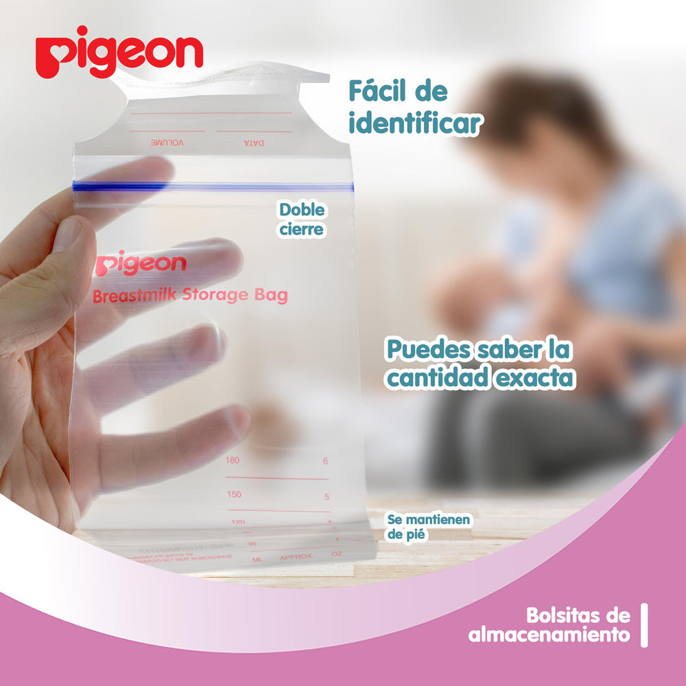 Bolsa para Almacenamiento de Leche Materna PIGEON, 25 unidades
