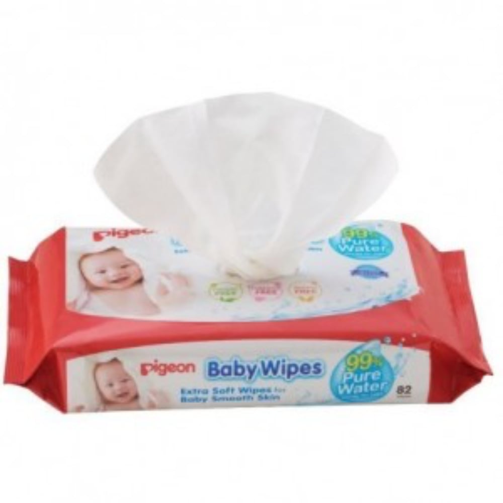 Toallitas Húmedas PIGEON Baby Wipes 99% Pure Water, 82 Un.