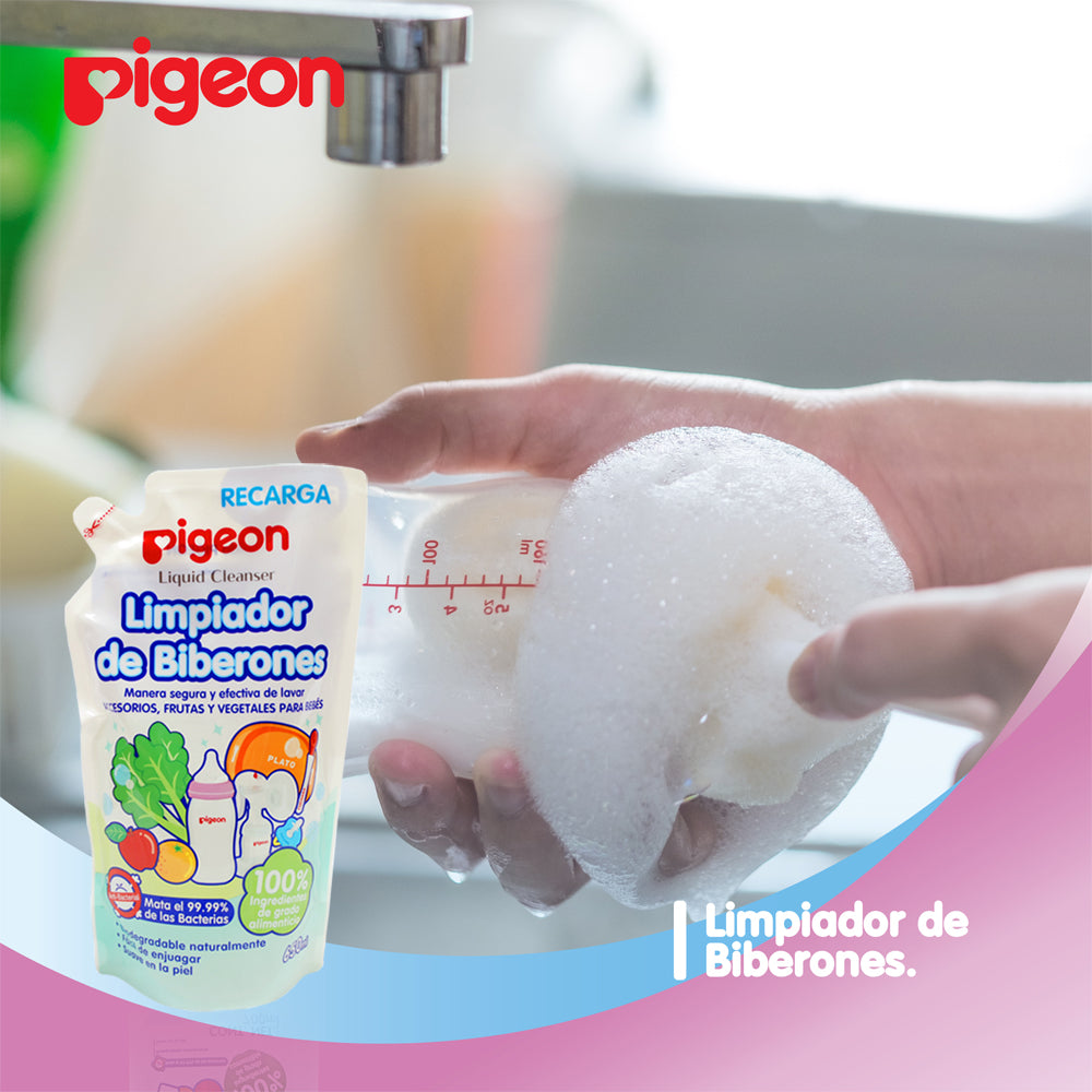 Limpiador de Mamaderas PIGEON Liquid Cleanser Recarga 650 ml