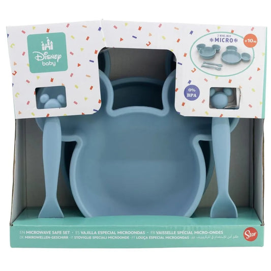 Set de Alimentación 4 Piezas Mickey y Minnie