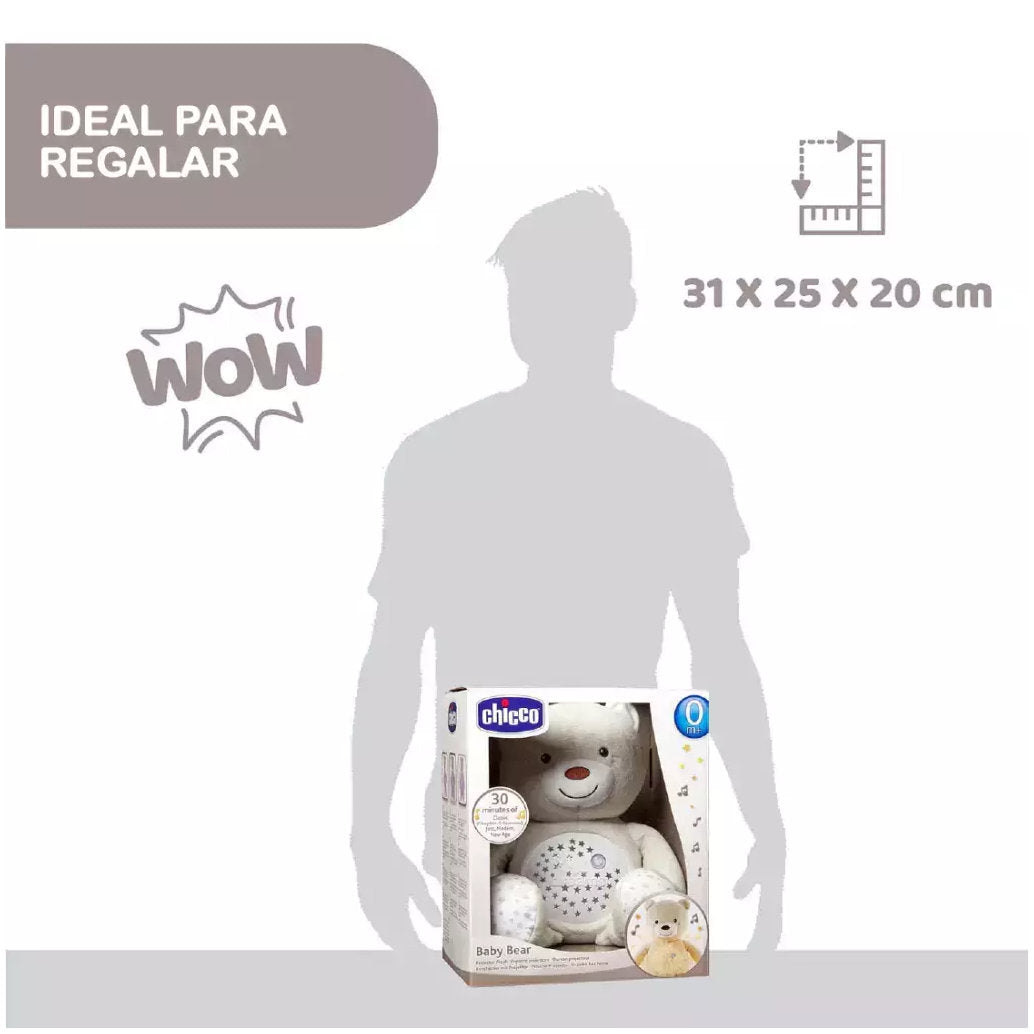Peluche Proyector de Luces CHICCO Baby Bear Estrellitas