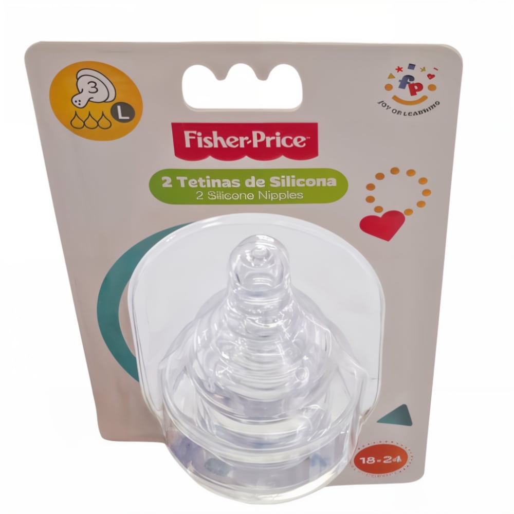 Pack Tetina Silicona Fisiológica FISHER PRICE