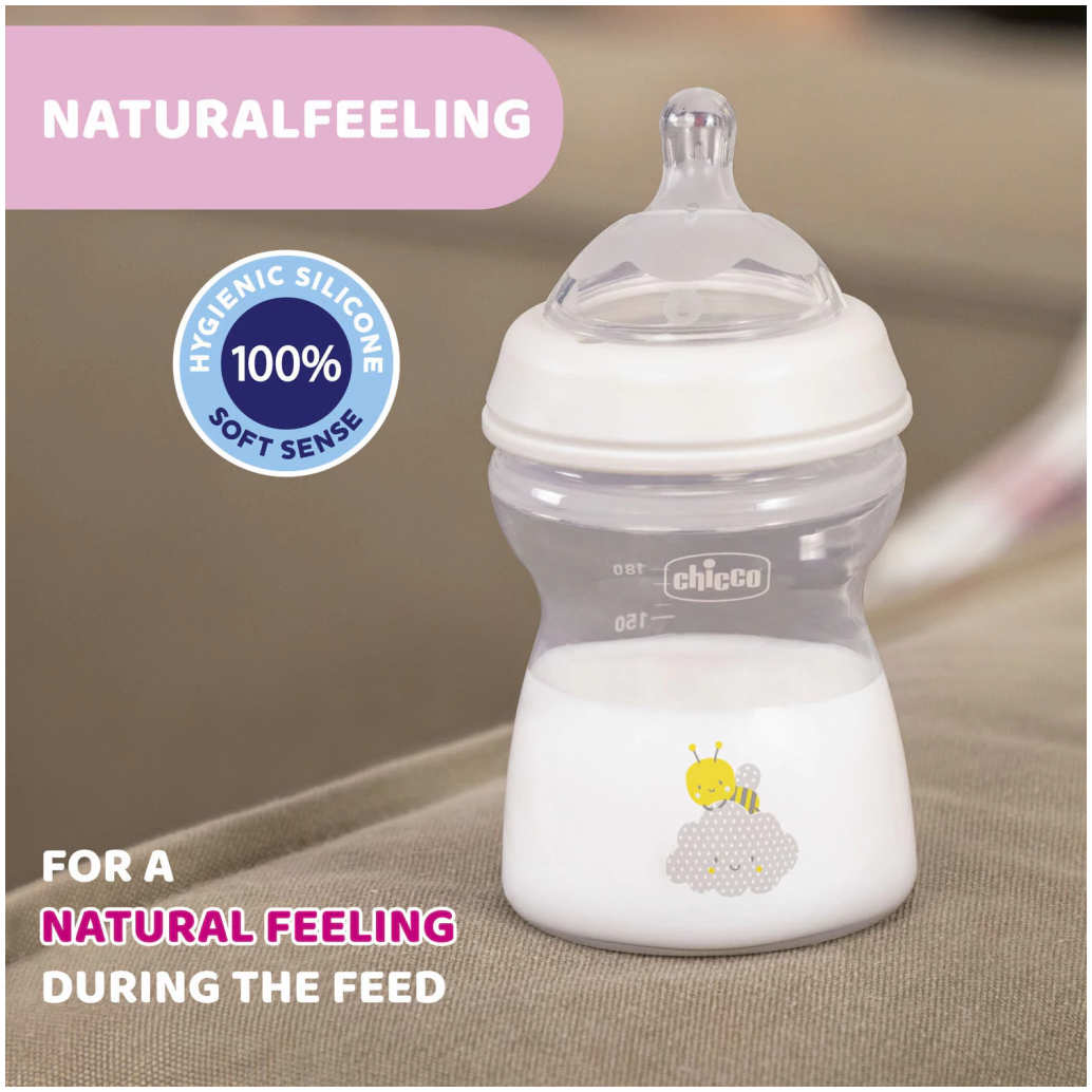 Mamadera CHICCO Natural Feeling PP 250 ml 2m+