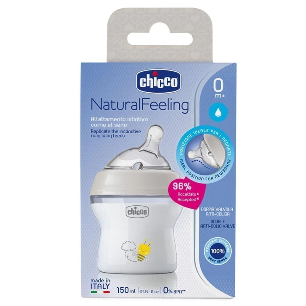 Mamadera CHICCO Natural Feeling PP 150 ml 0m+