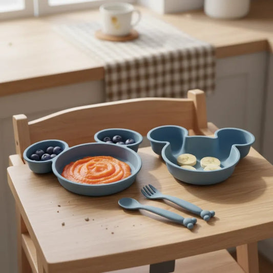 Set de Alimentación 4 Piezas Mickey y Minnie