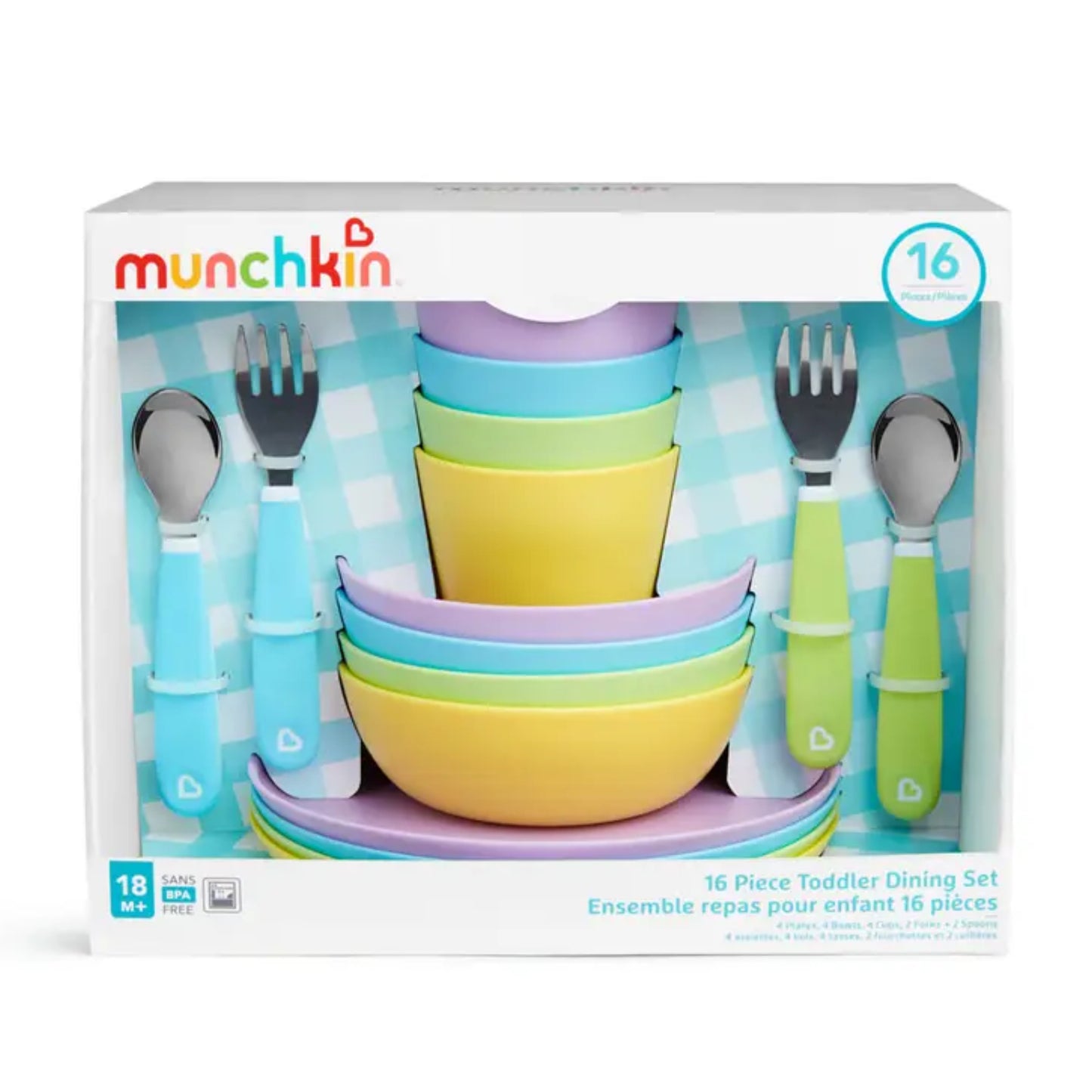 Set de alimentación MUNCHKIN Vajilla de 16 piezas