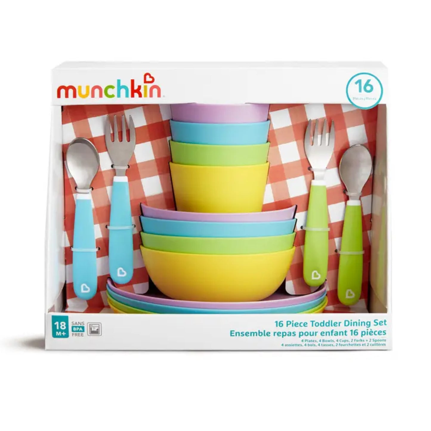 Set de alimentación MUNCHKIN Vajilla de 16 piezas