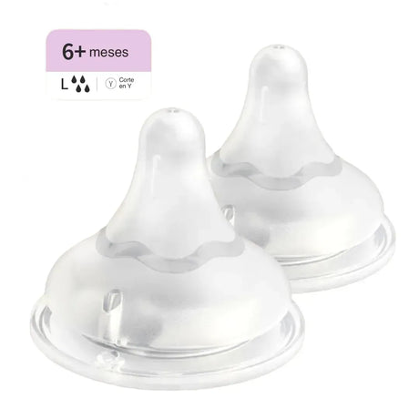Tetina Boca Ancha SofTouch PIGEON L 6m+, 2 Unidades
