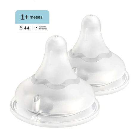Tetina Boca Ancha SofTouch PIGEON S 1m+, 2 Unidades