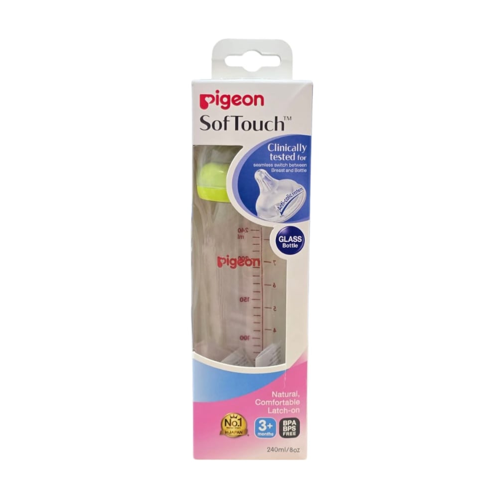 Mamadera Anticólicos Softouch Vidrio 240 ml