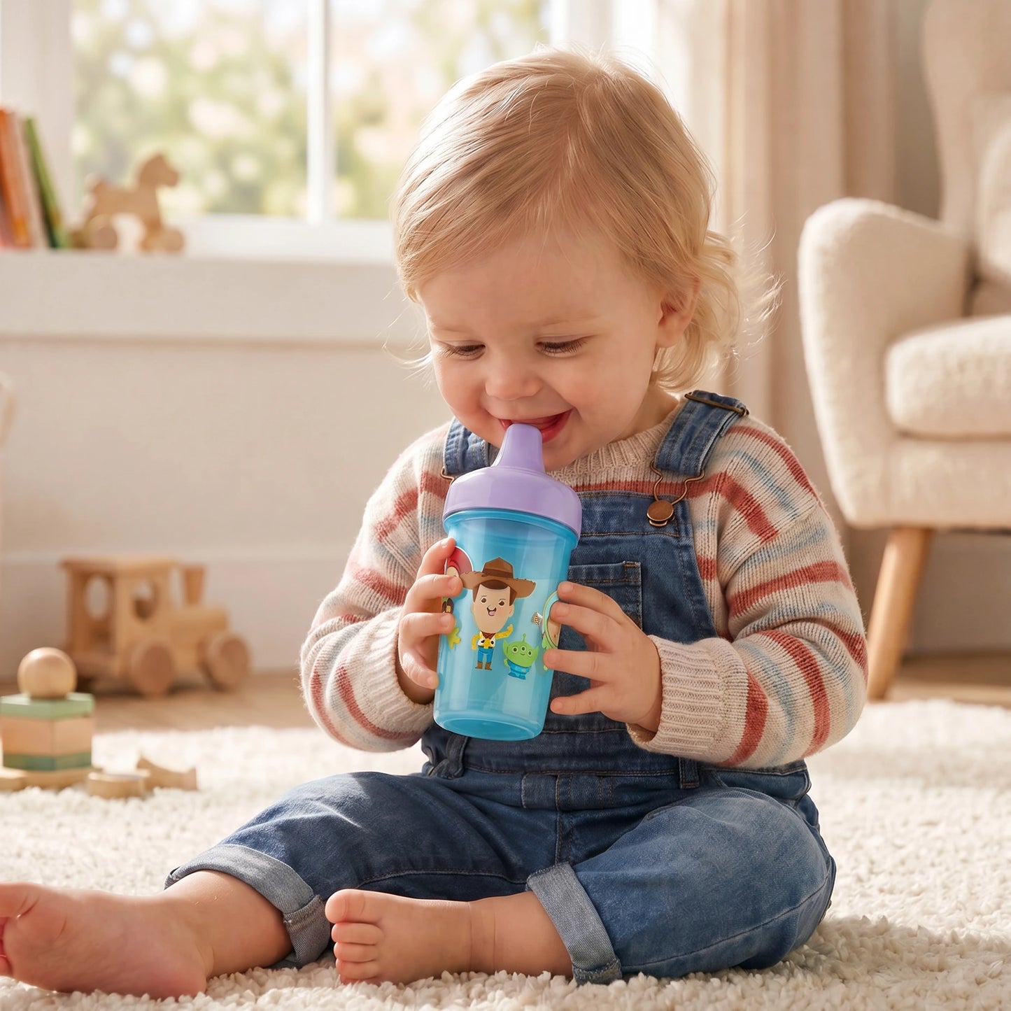 Vaso Bebé Antiderrames para Bebé DISNEY BABY Toy Story 300ml, Libre de BPA