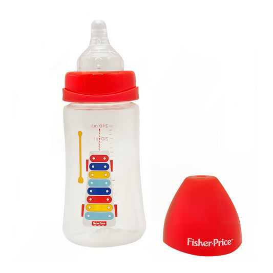 Mamadera Boca Ancha FISHER PRICE 240 ml 0 meses +