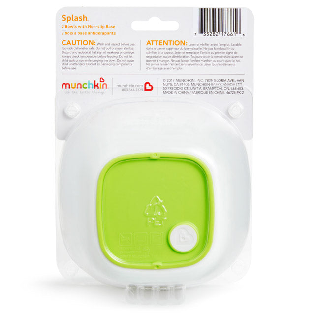 Set de 2 Bowls con Base Antiderrame MUNCHKIN Splash