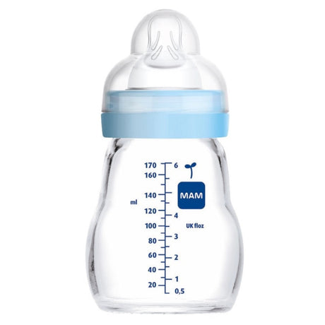 Mamadera de Vidrio MAM Feel Good 170ml, 0m+