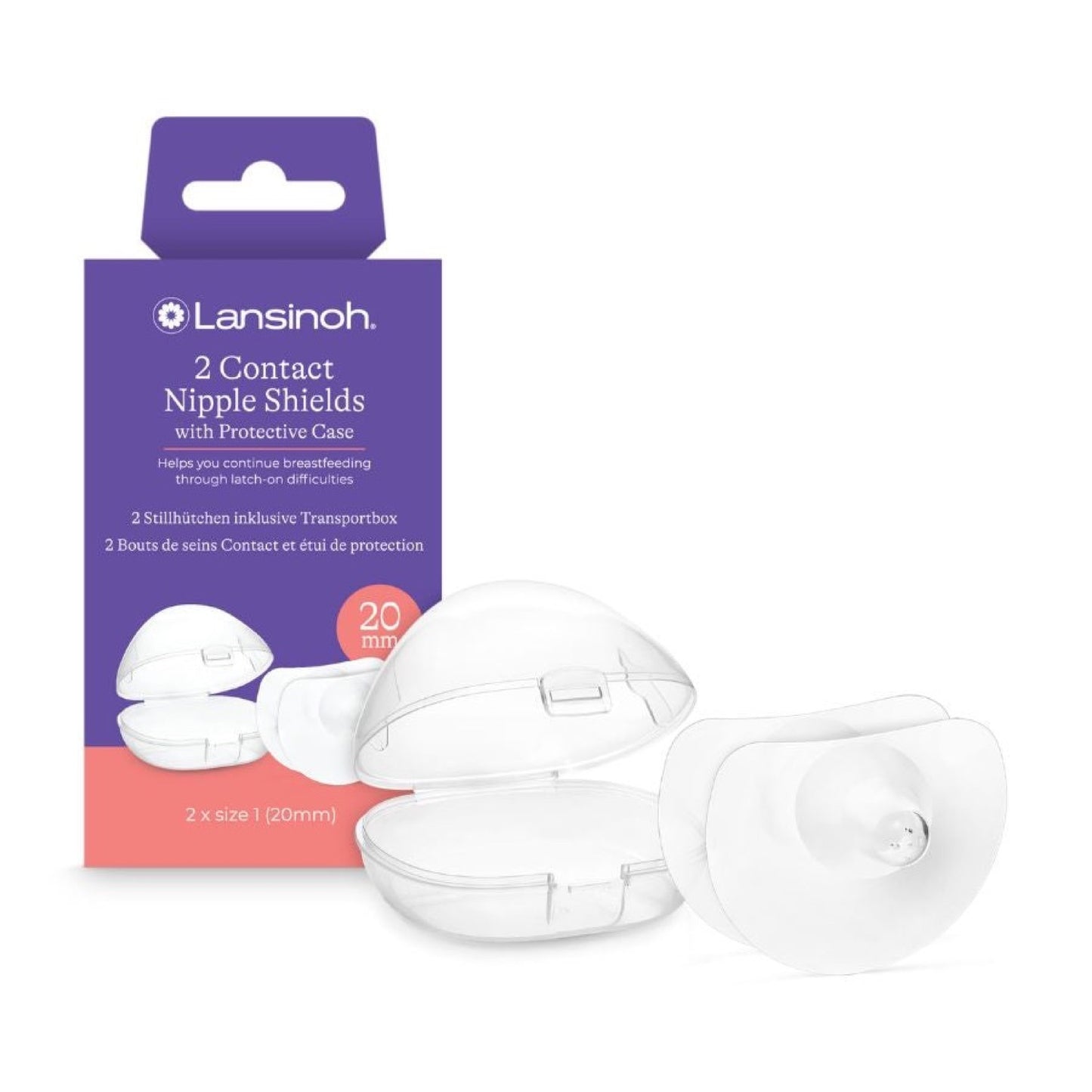 Empaque Pezoneras de Contacto Lansinoh talla 20 mm