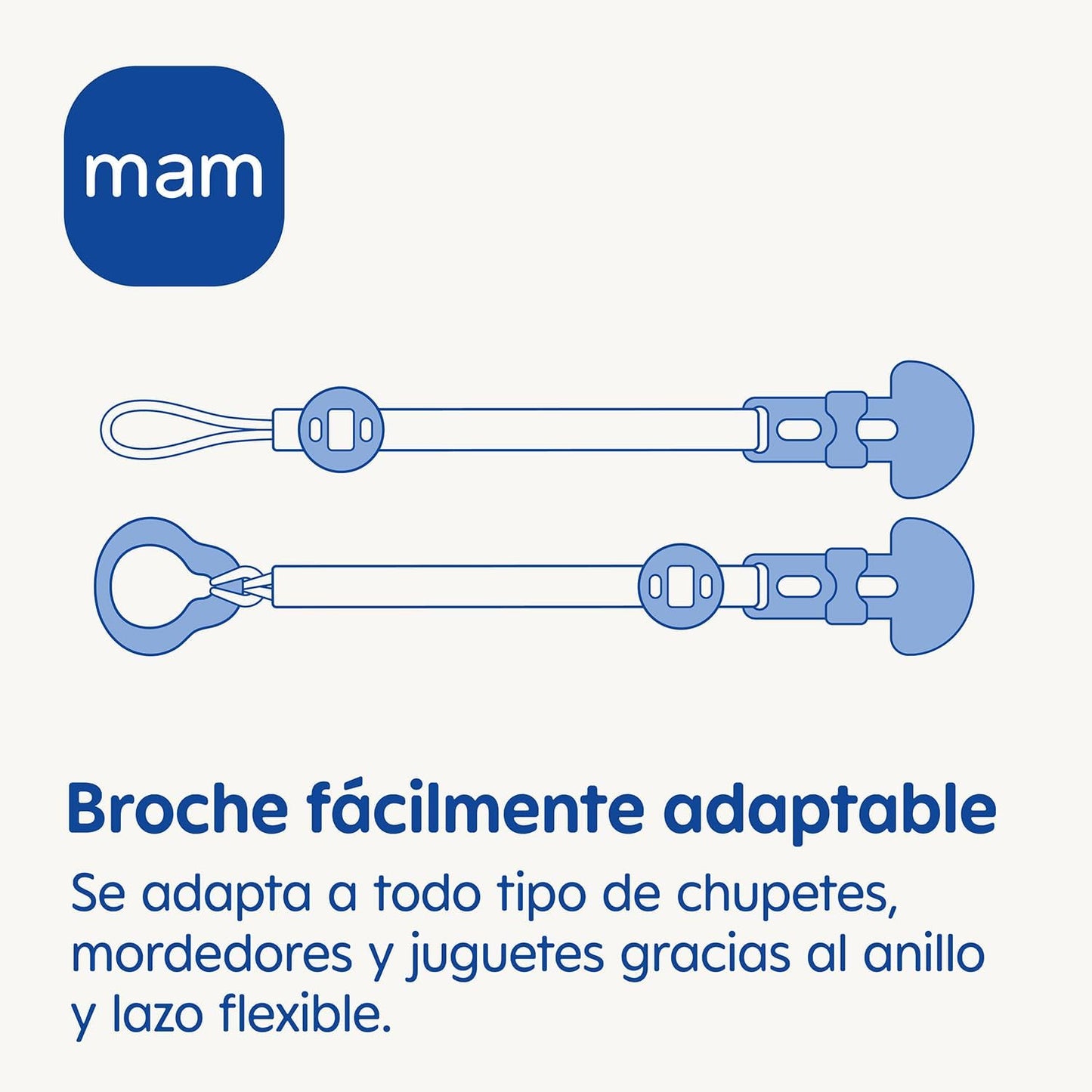 Prendedor MAM Portachupete Clip + Cobertor Diseños variados