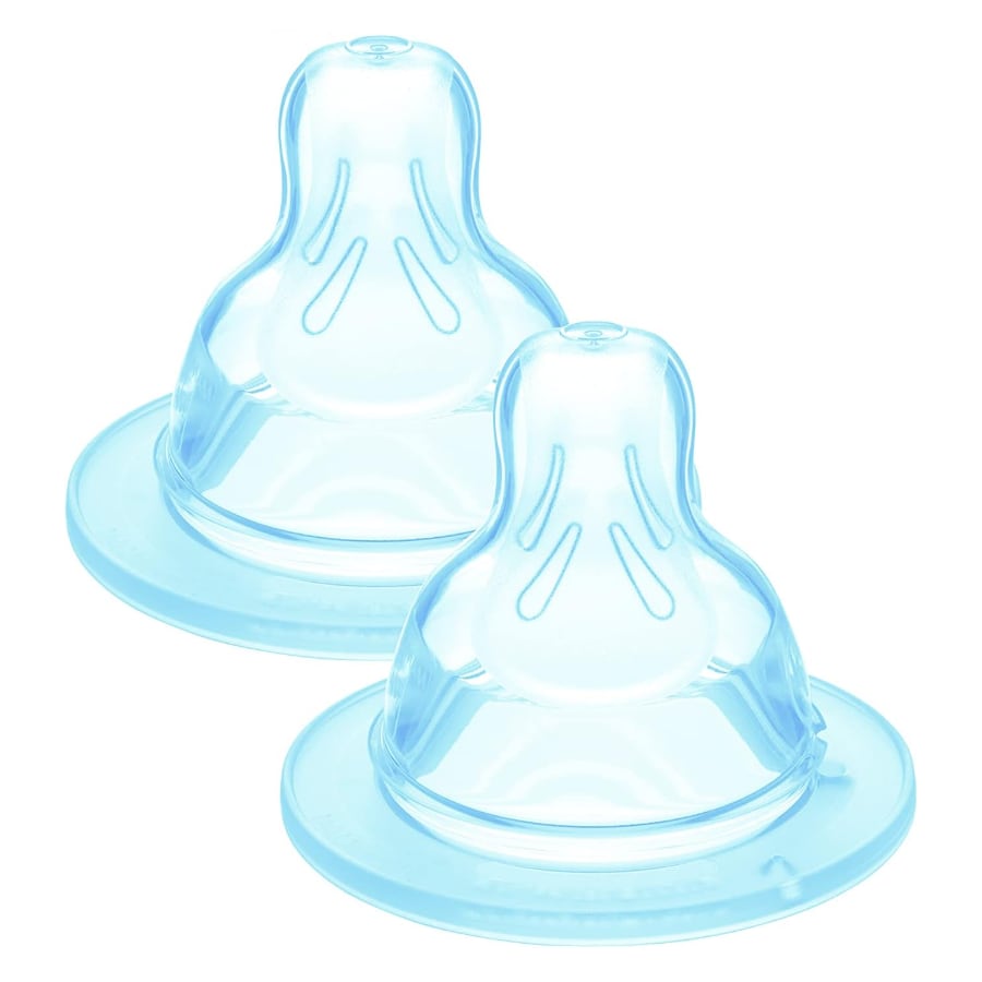 MAM Tetina Tamaño 2, Flujo Medio, a Partir de 2 Meses, de Silicona SkinSoftT, Pack de 2 Und