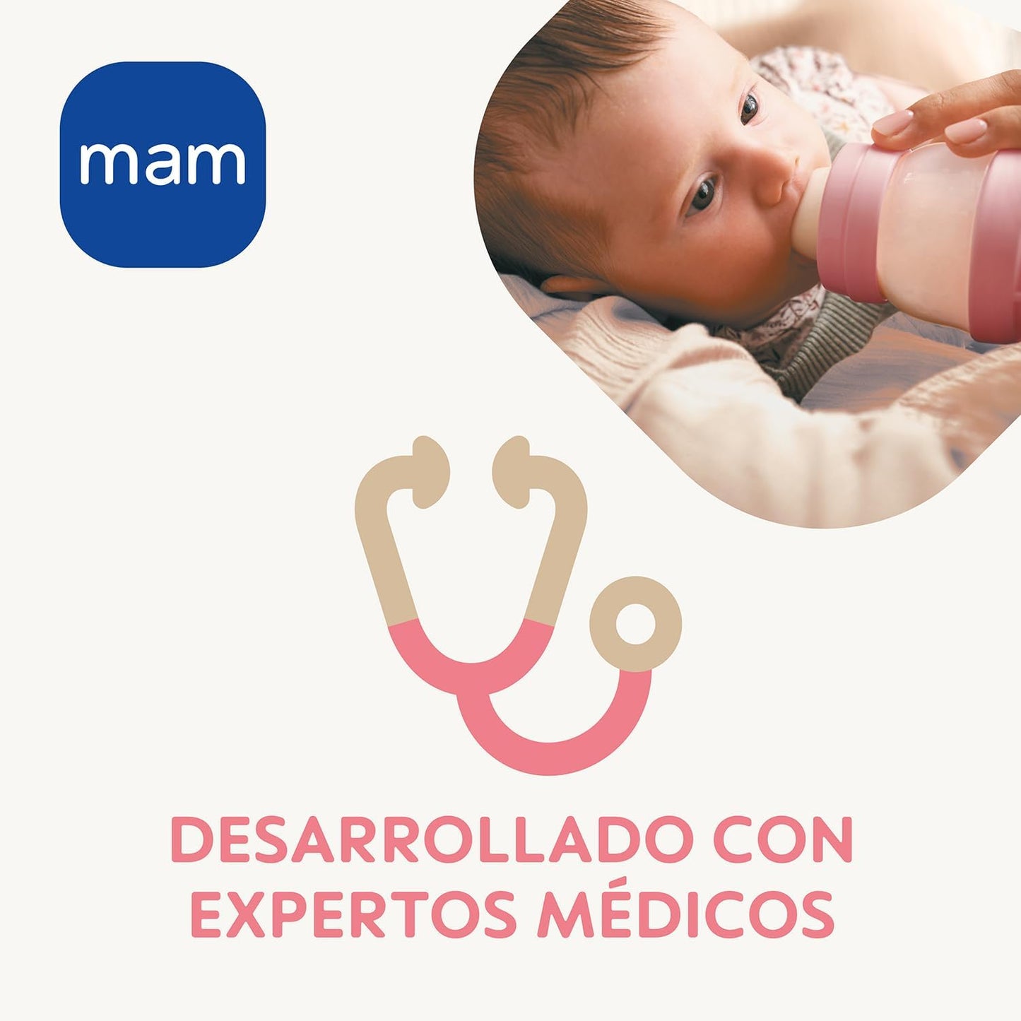 MAM Tetina Tamaño 2, Flujo Medio, a Partir de 2 Meses, de Silicona SkinSoftT, Pack de 2 Und