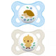 2 Chupetes de Silicona SkinSoft MAM Original con Caja Esterilizadora, 2-6 Meses