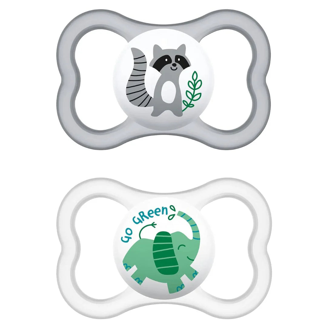 2 Chupetes MAM Air con Caja Esterilizadora 6m+