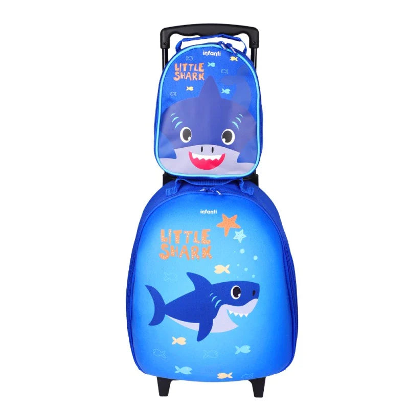 Mochila con Ruedas Tiburón INFANTI BTS23