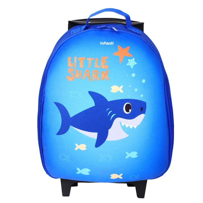 Mochila con Ruedas Tiburón INFANTI BTS23