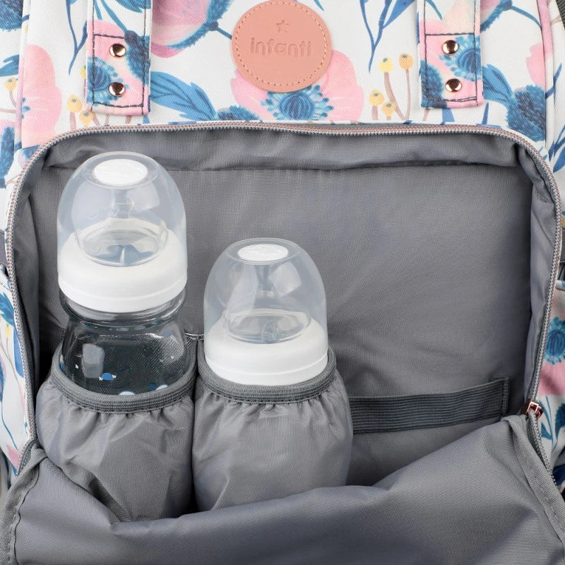 Mochila Pañalera Open Floral