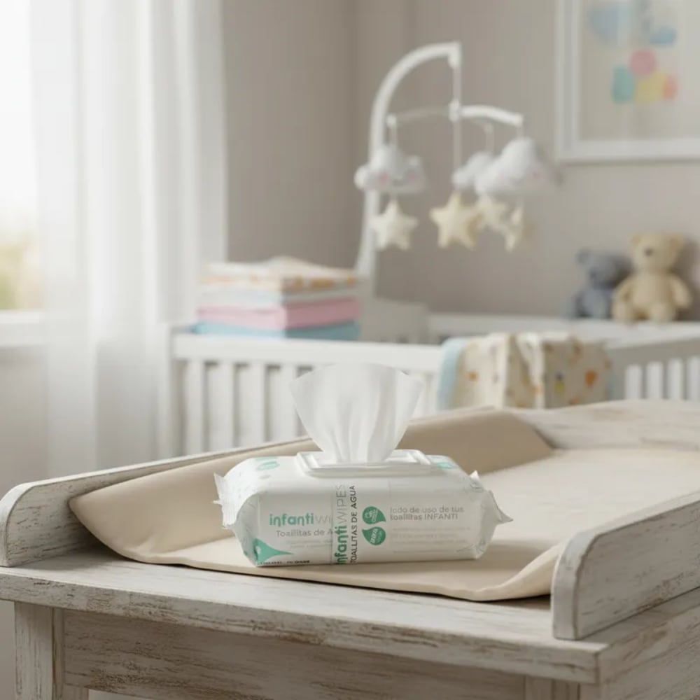 Pack Toallitas Húmedas de Agua INFANTI Wipes 2 x 80 Un.