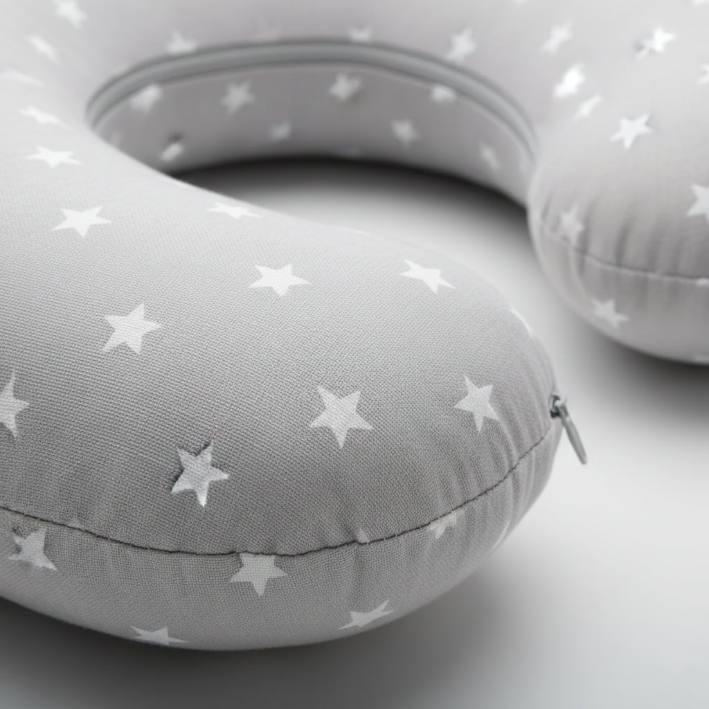 Cojín de Alimentación INFANTI Gris Estrellas
