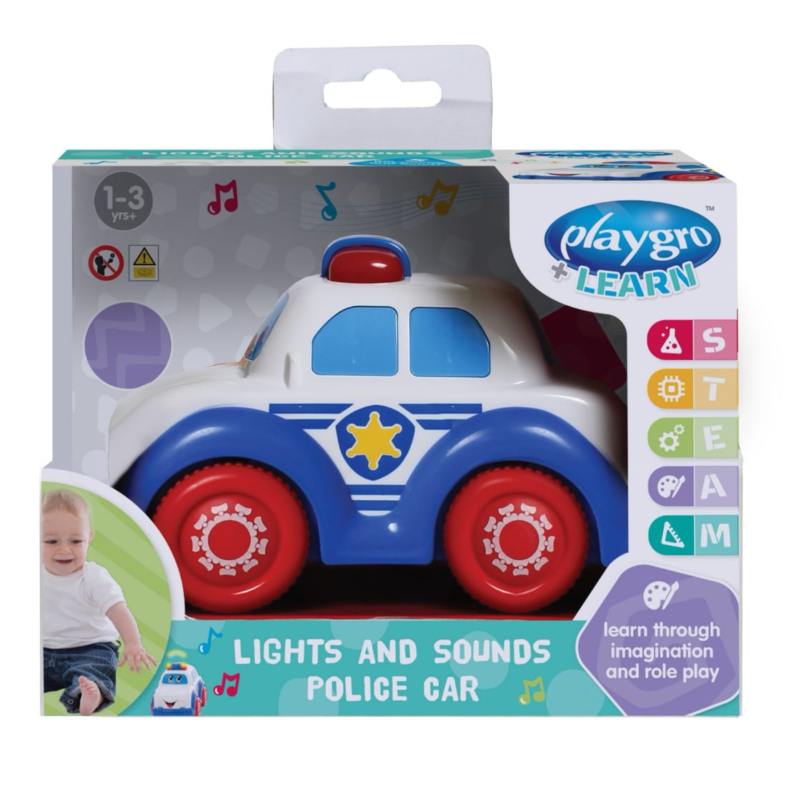 Autito Policial PLAYGRO Luces y Sonidos