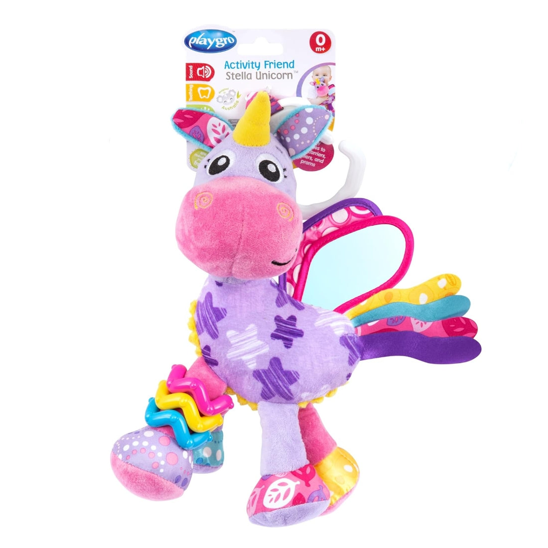 Sonajero Amigos y Actividades PLAYGRO Unicornio Stella