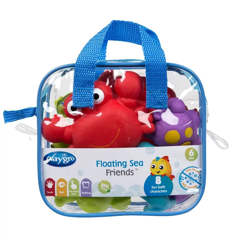 Juguetes de Baño PLAYGRO Animalitos del Mar, Rojo