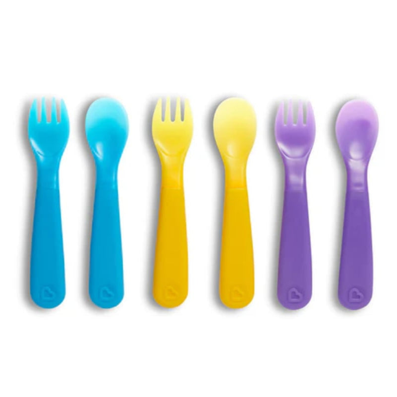 Set de Tenedor y Cucharas que Cambian de Color MUNCHKIN 6 Piezas