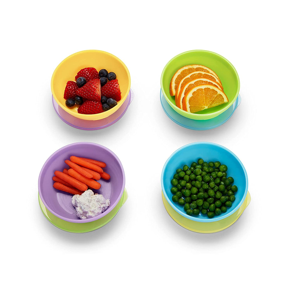 MUNCHKIN Love-a-Bowls - Juego de Alimentación de 10 piezas, Multicolor