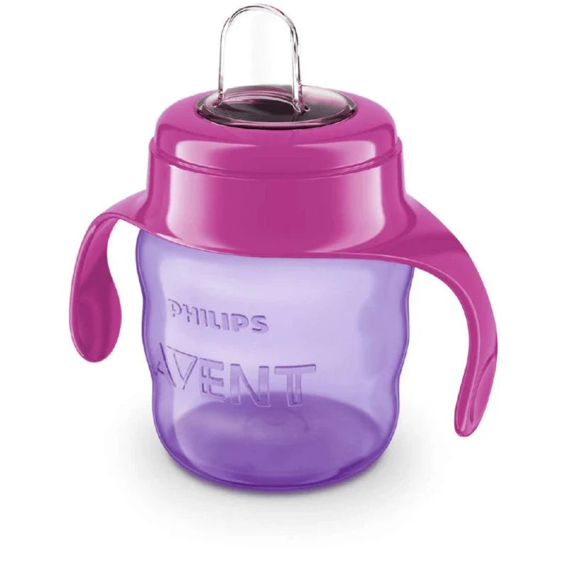 Vaso Antiderrame AVENT Classic Boquilla Blanda, 200ml, 6 meses+