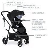 Coches Travel System BRITAX Brook-Willow Onyx Glacier