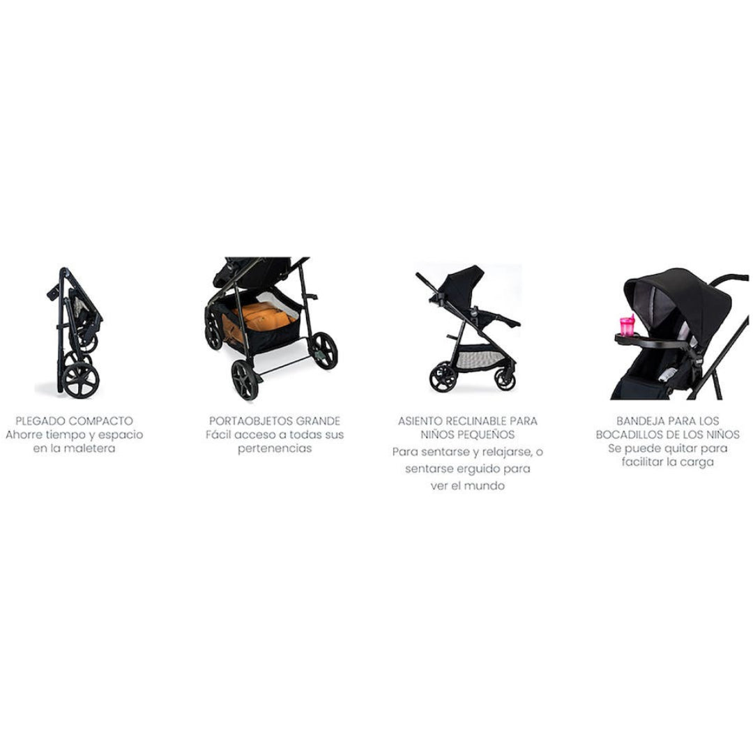 Coches Travel System BRITAX Brook-Willow Onyx Glacier