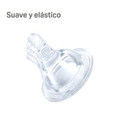 2 Tetinas de Silicona PIGEON Flexible -Y Boca Standard 6m+