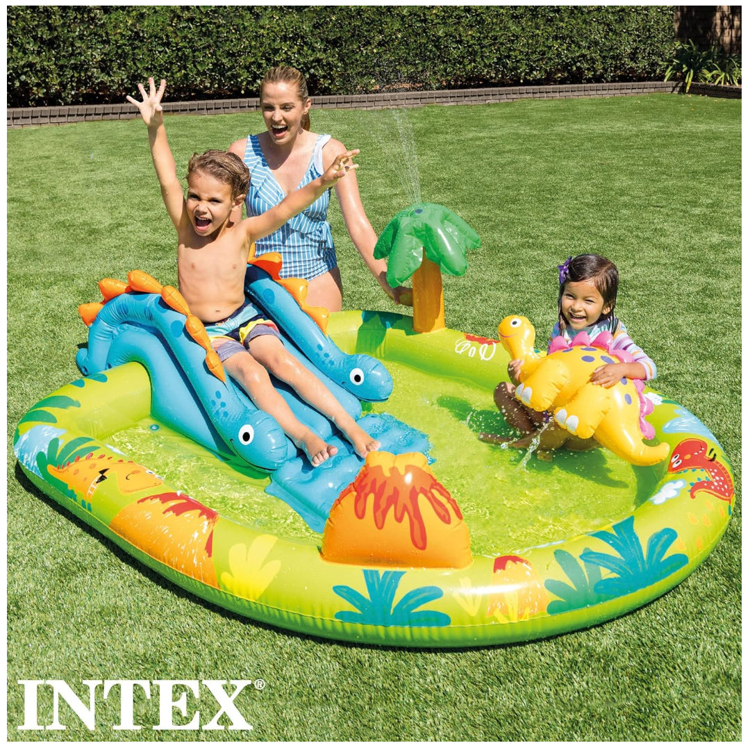 Piscina Centro de Juegos Acuatico Inflable INTEX Dinosaurios