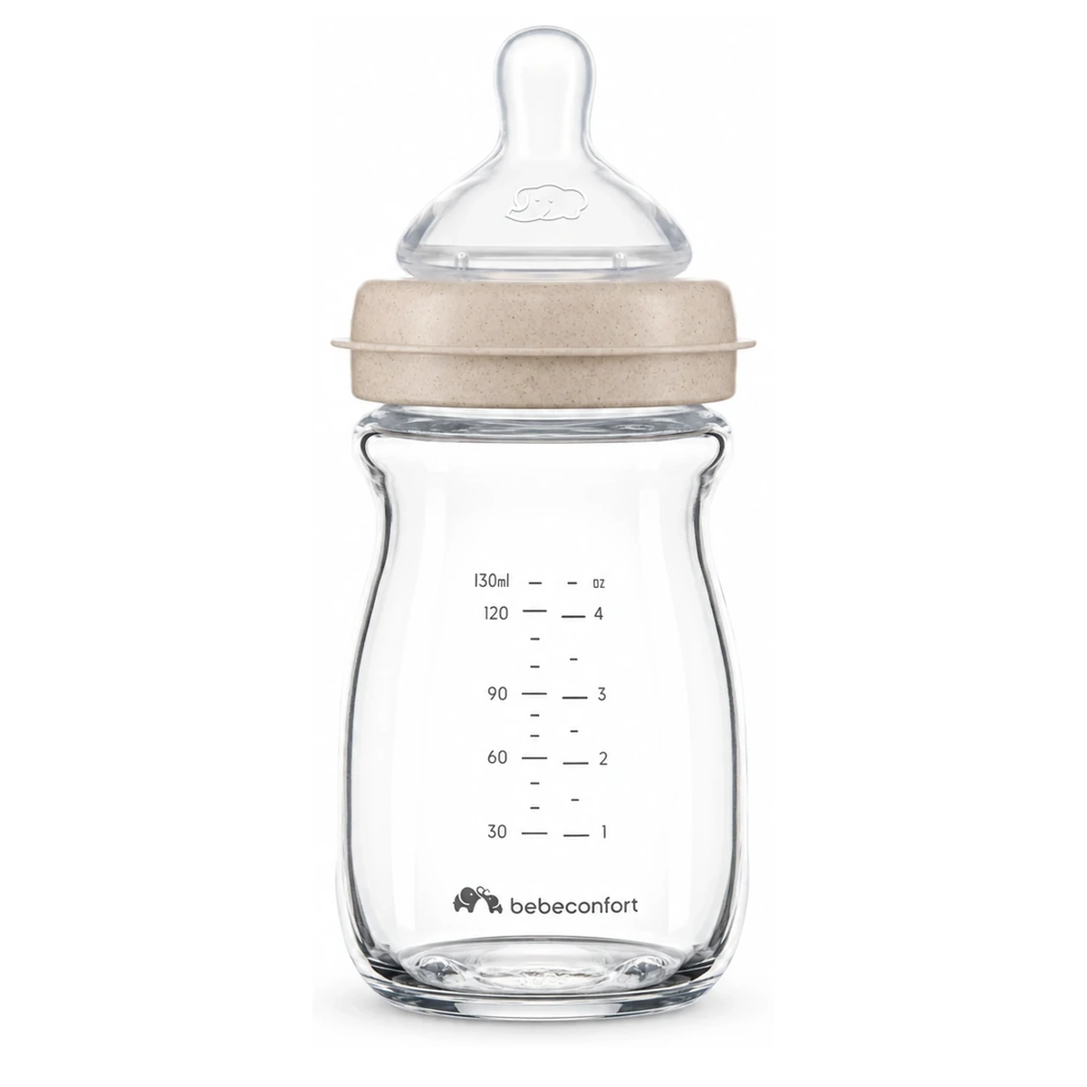 Mamadera Physio Aircare Vidrio 130ml 0m+ BEBE CONFORT