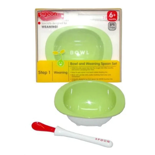Set Tazón Y Cuchara Destete Paso 1 Pigeon
