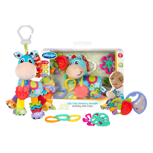Gift Pack Sensorial Playgro Actividades Clipclop